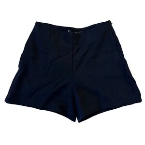 NWT MNG Black High Waisted Tailored Shorts Womens XS